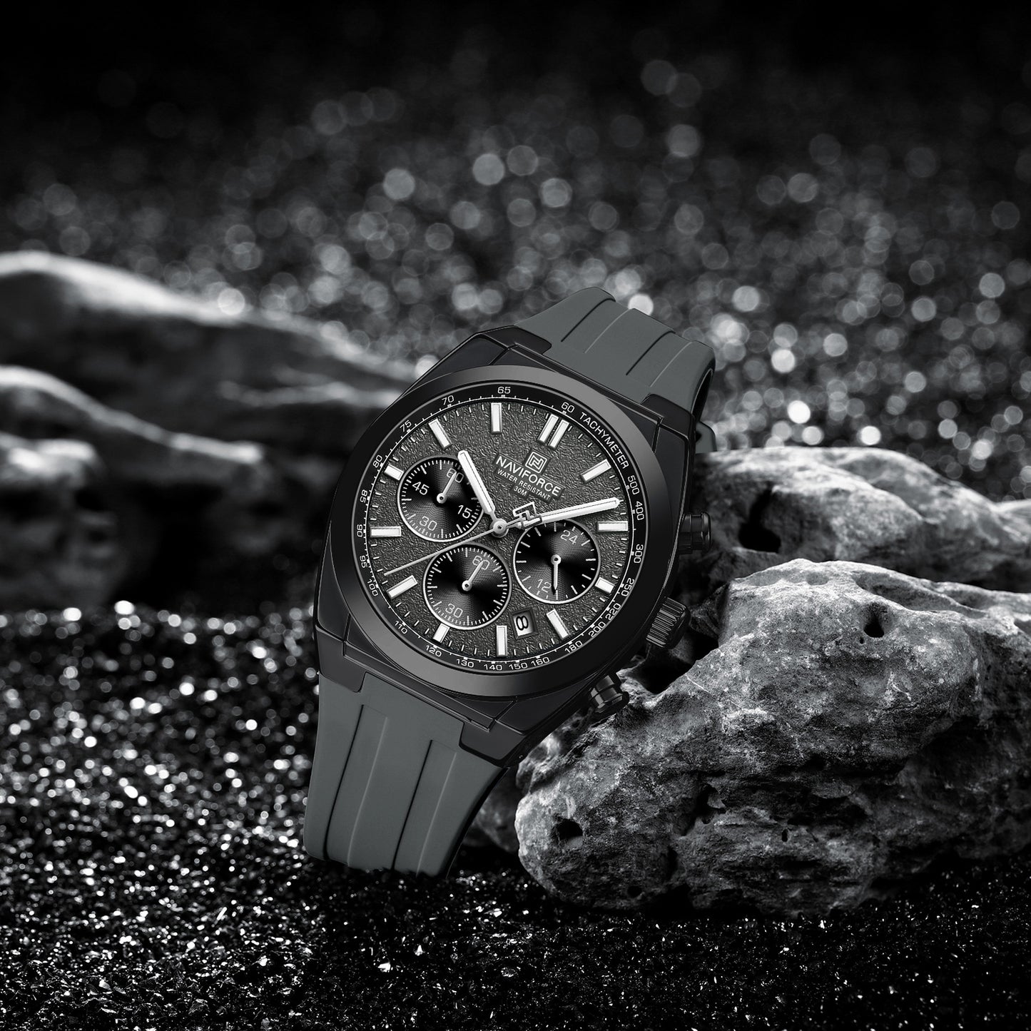 Naviforce Men Silicone Chrono 8080