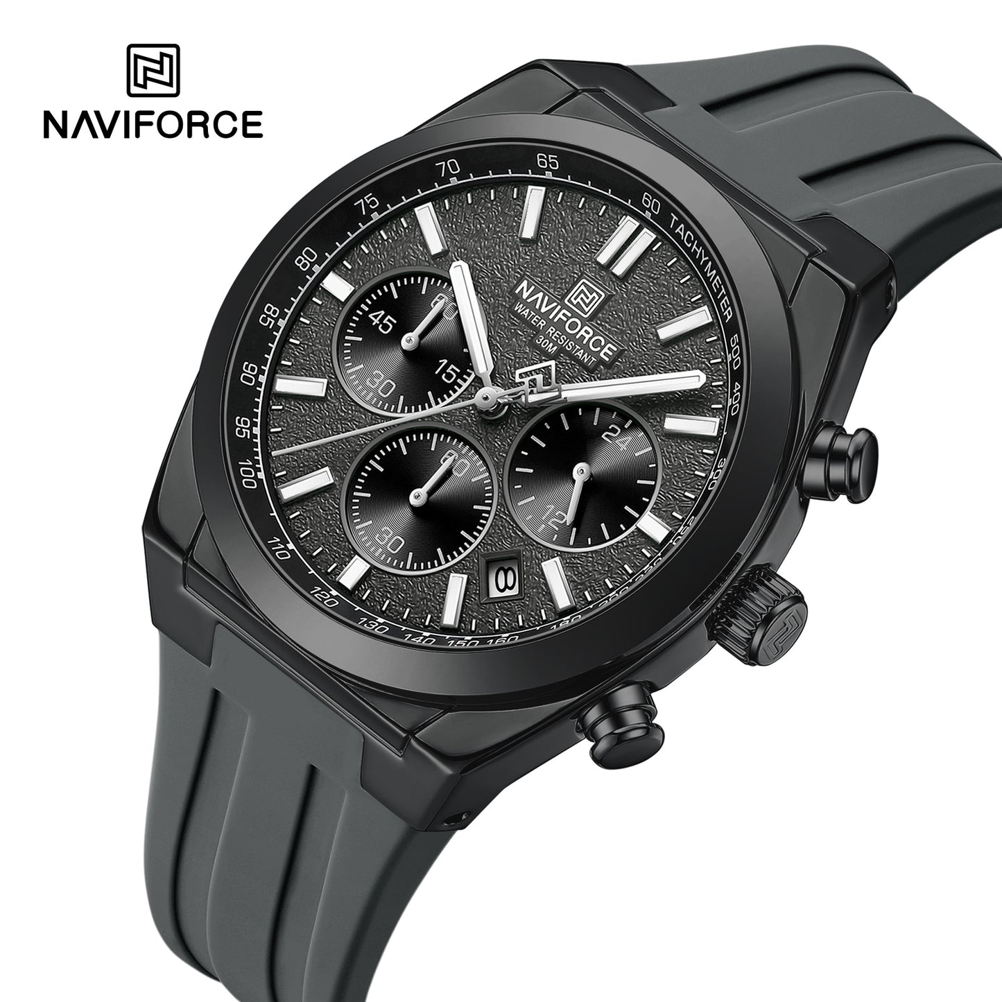 Naviforce Men Silicone Chrono 8080