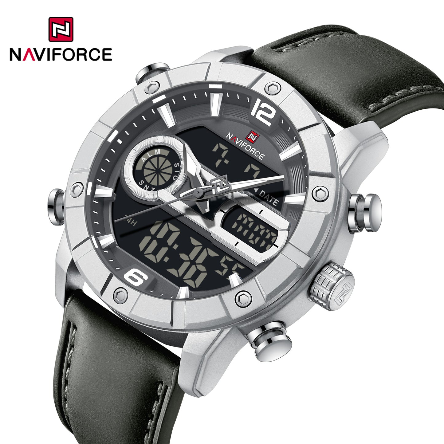 Naviforce Men Leather Double 9263