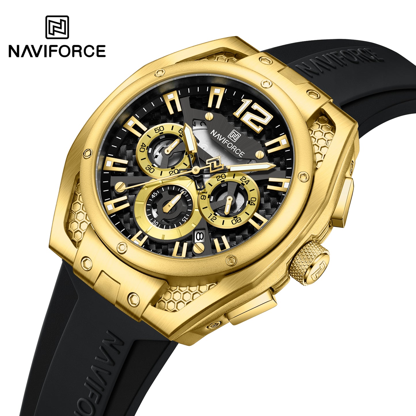 Naviforce Men Silicone Chrono 8063
