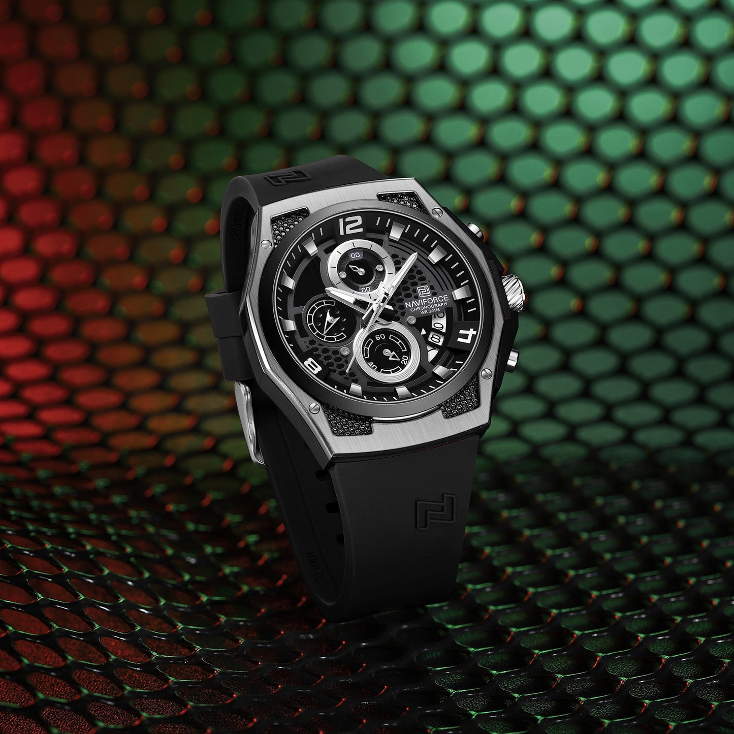 Naviforce Men Silicone Chrono 8051