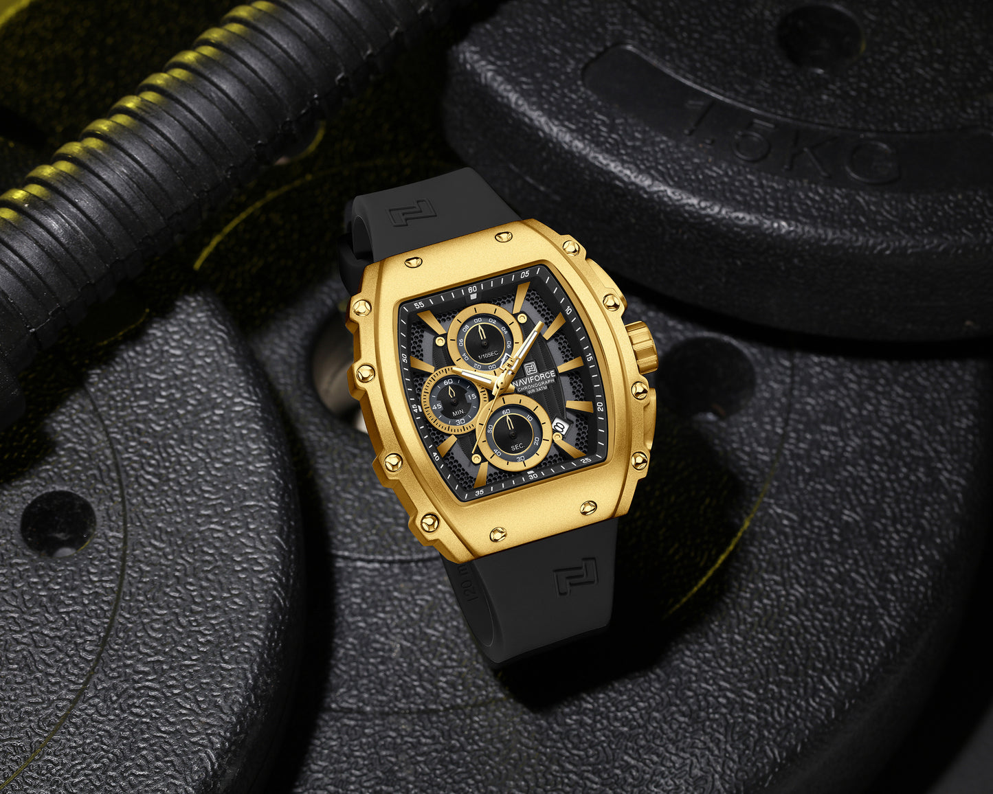 Naviforce Men Silicone Chrono 8070