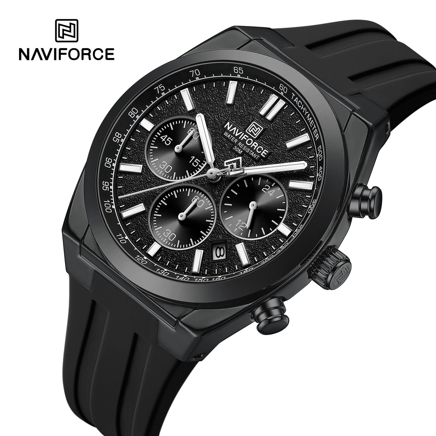 Naviforce Men Silicone Chrono 8080