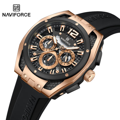 Naviforce Men Silicone Chrono 8063