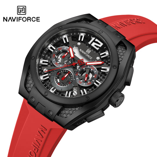 Naviforce Men Silicone Chrono 8063
