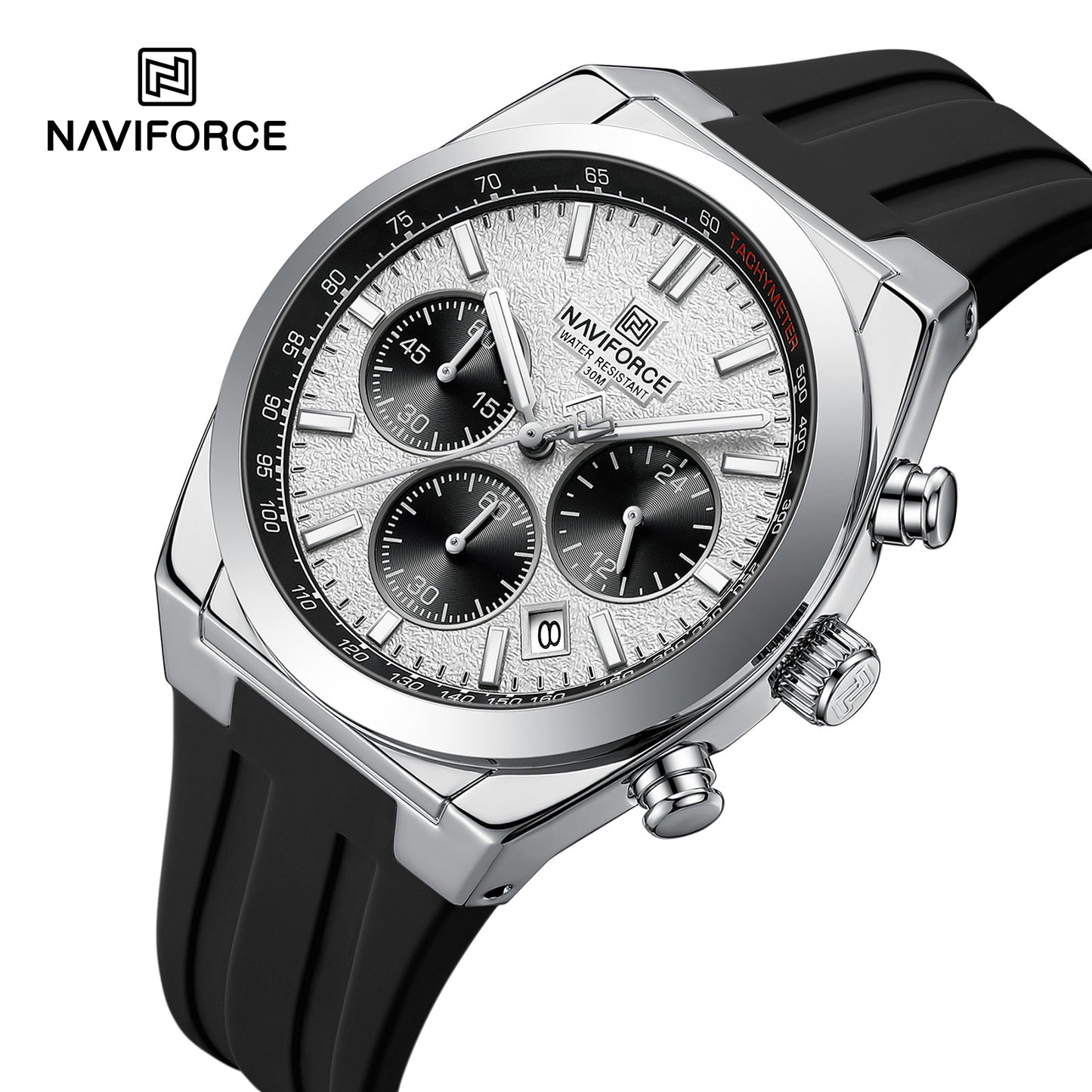 Naviforce Men Silicone Chrono 8080
