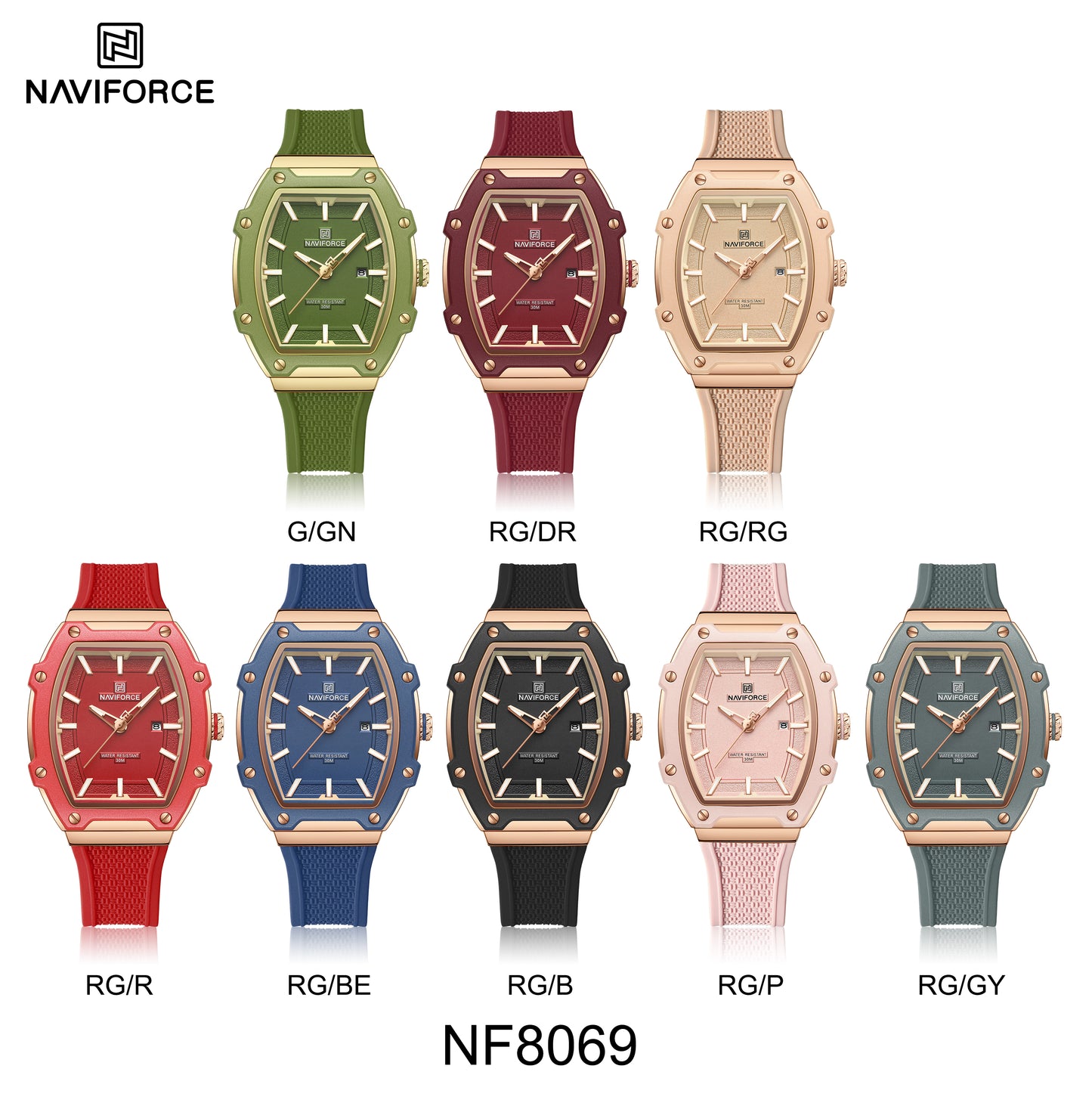 Naviforce Woman Silicone 8069