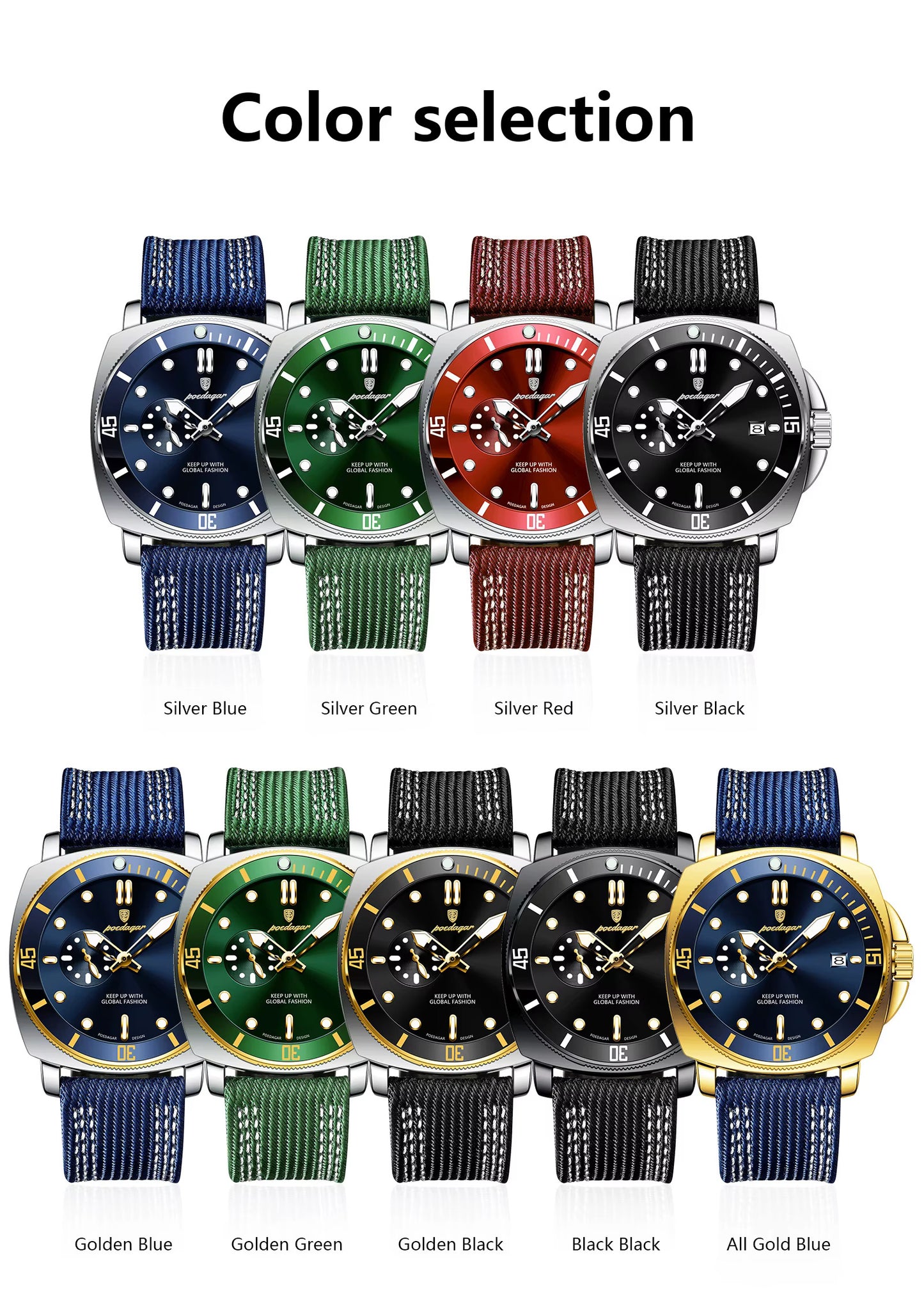 Poedagar Chrono Leather 873