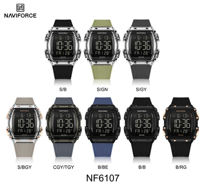 Naviforce Men Silicone 6107