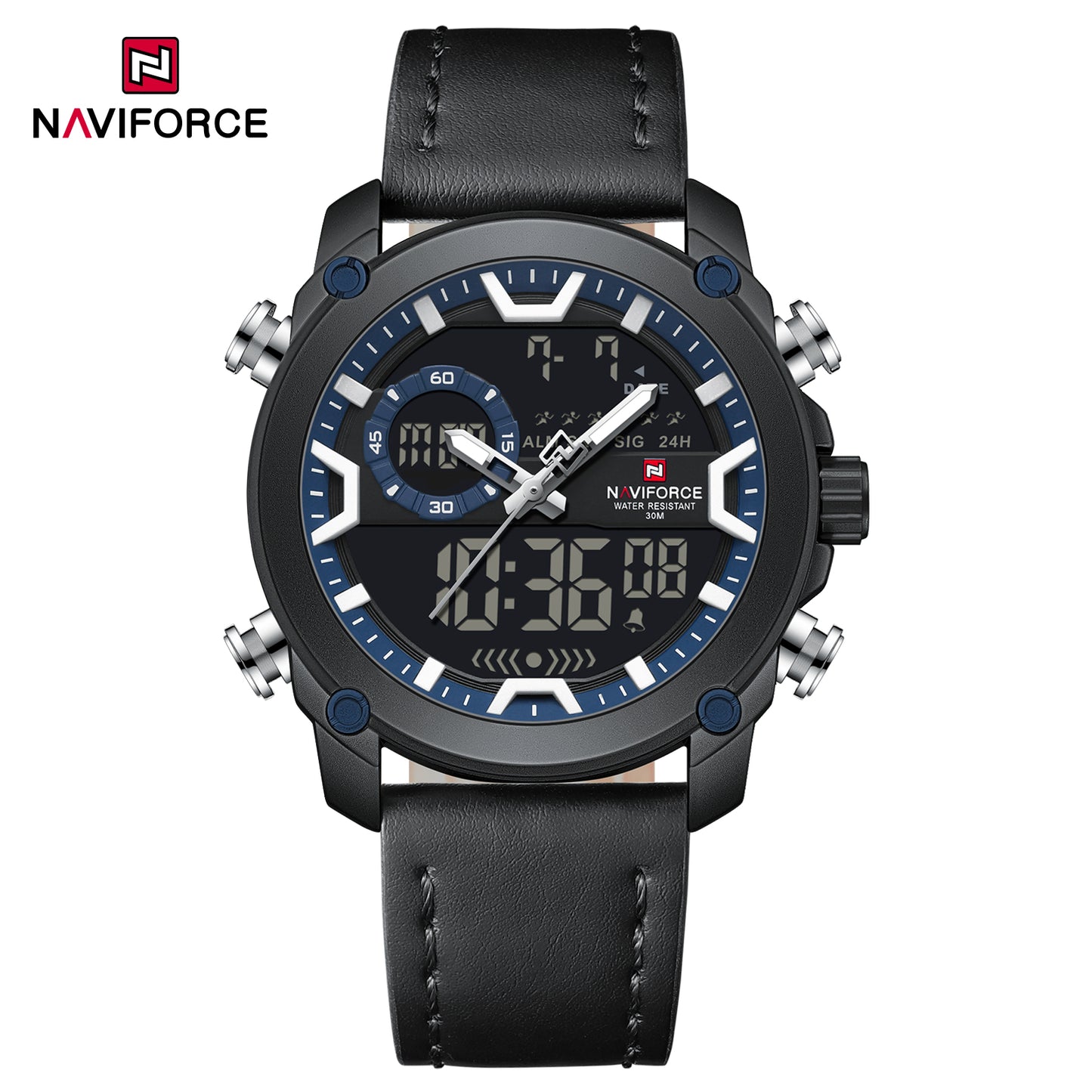 Naviforce Men Leather Double 9261