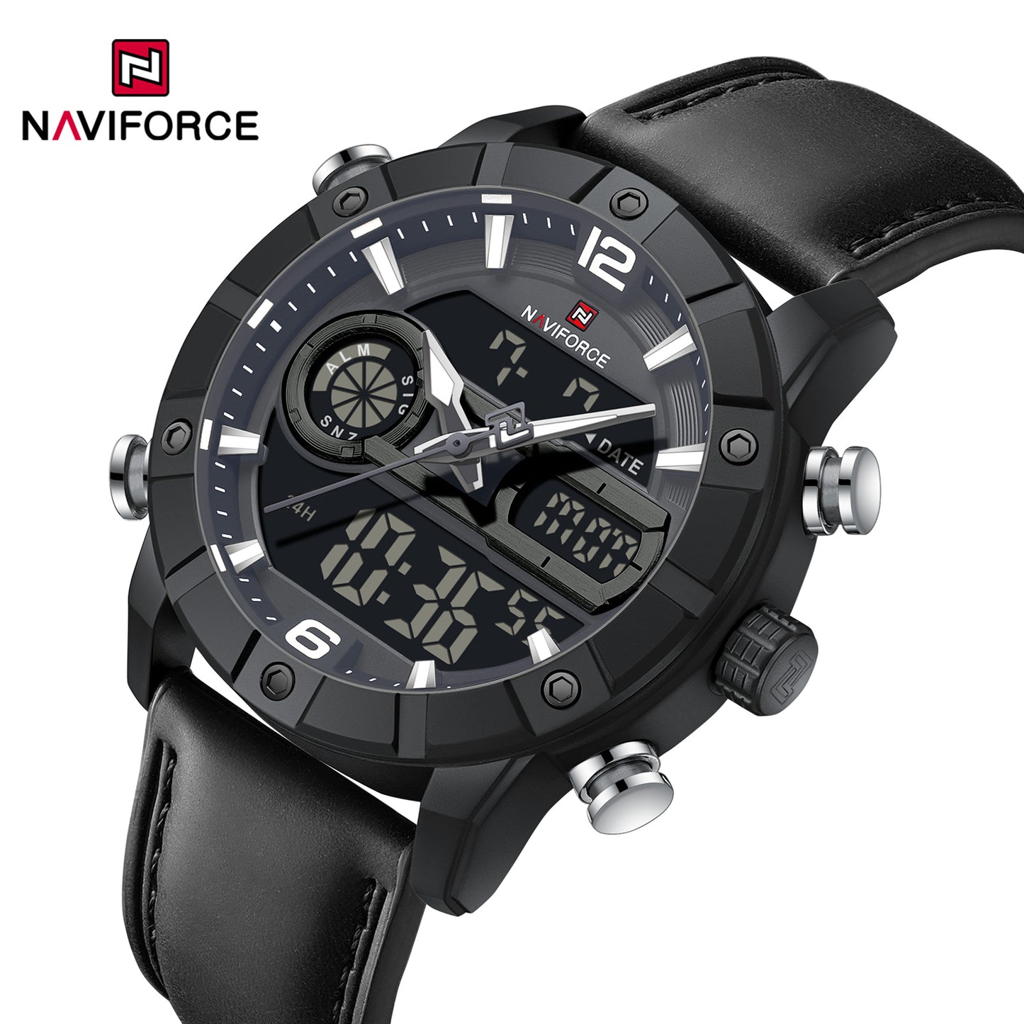 Naviforce Men Leather Double 9263