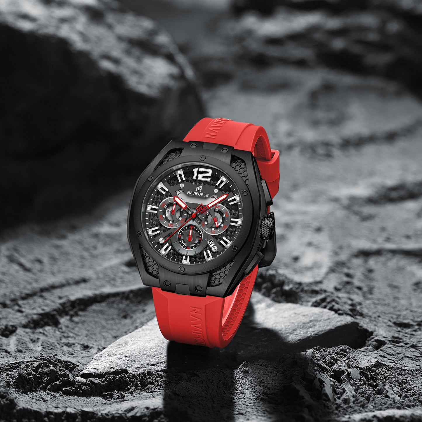 Naviforce Men Silicone Chrono 8063