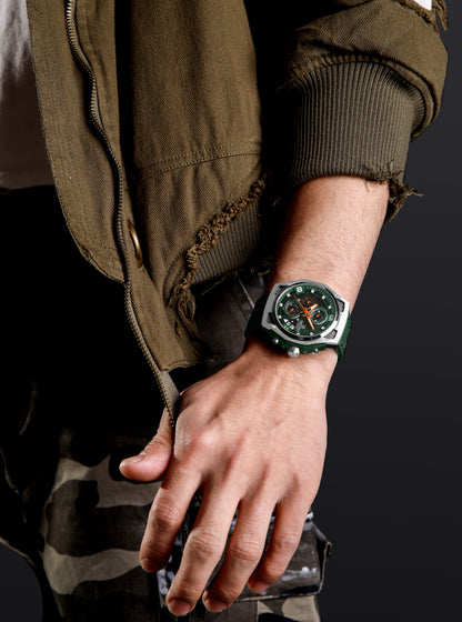Naviforce Men Leather Chrono 8051