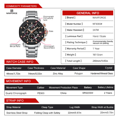 Naviforce Men Chrono 8065