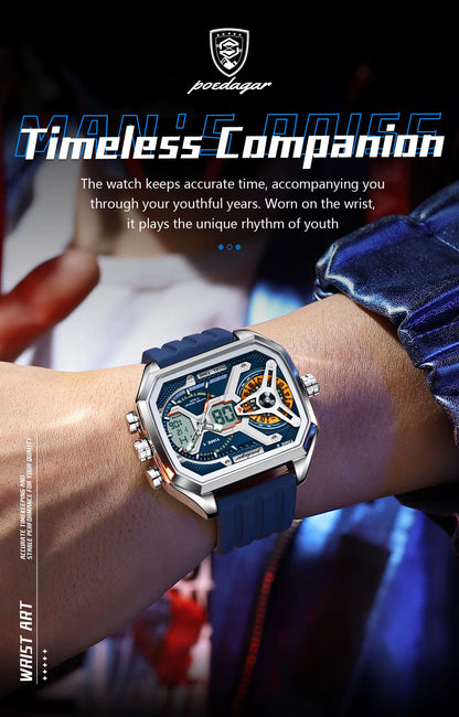 Poedagar Chrono Silicone E106
