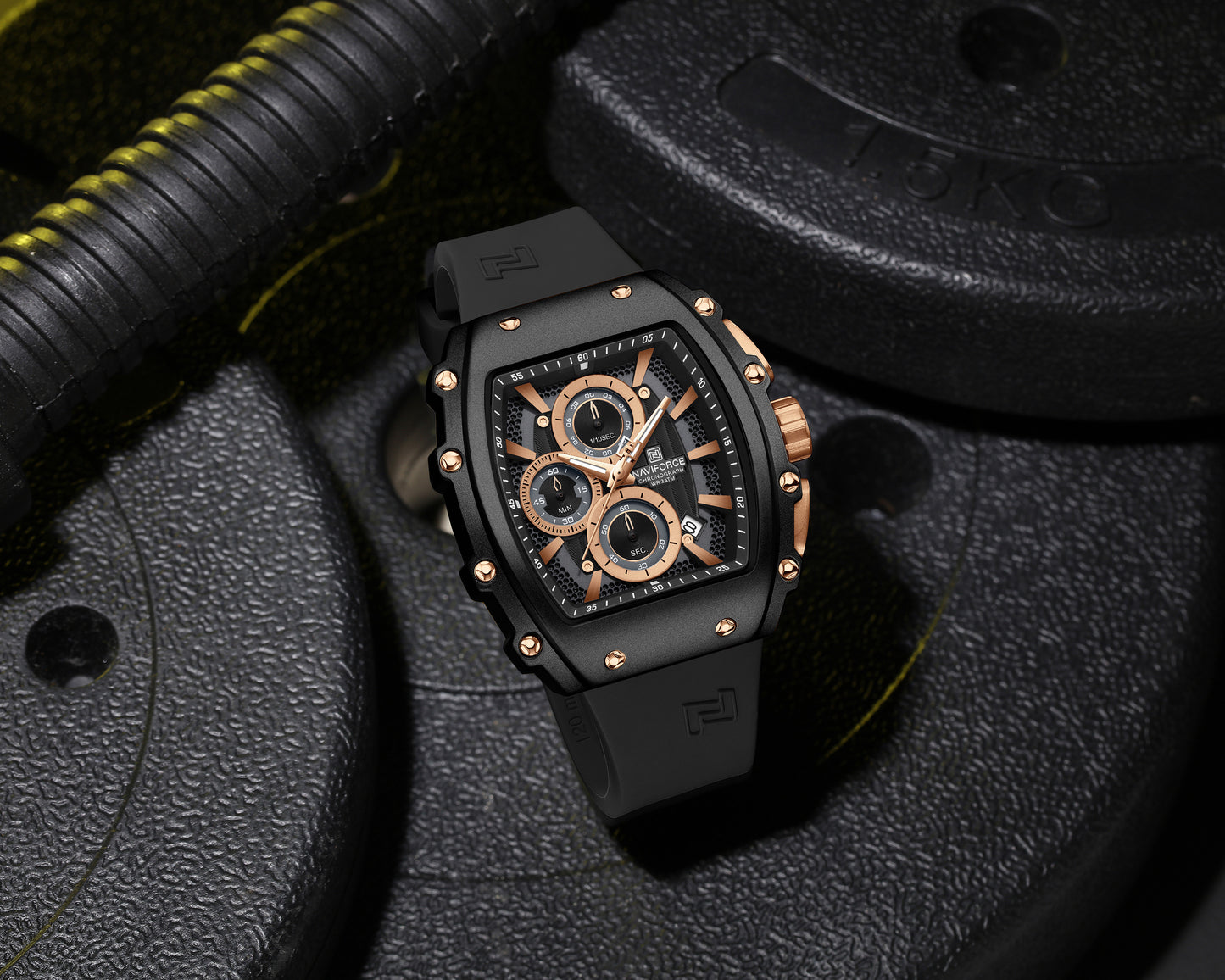 Naviforce Men Silicone Chrono 8070