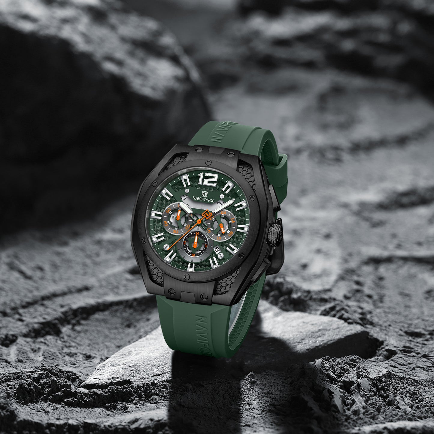 Naviforce Men Silicone Chrono 8063
