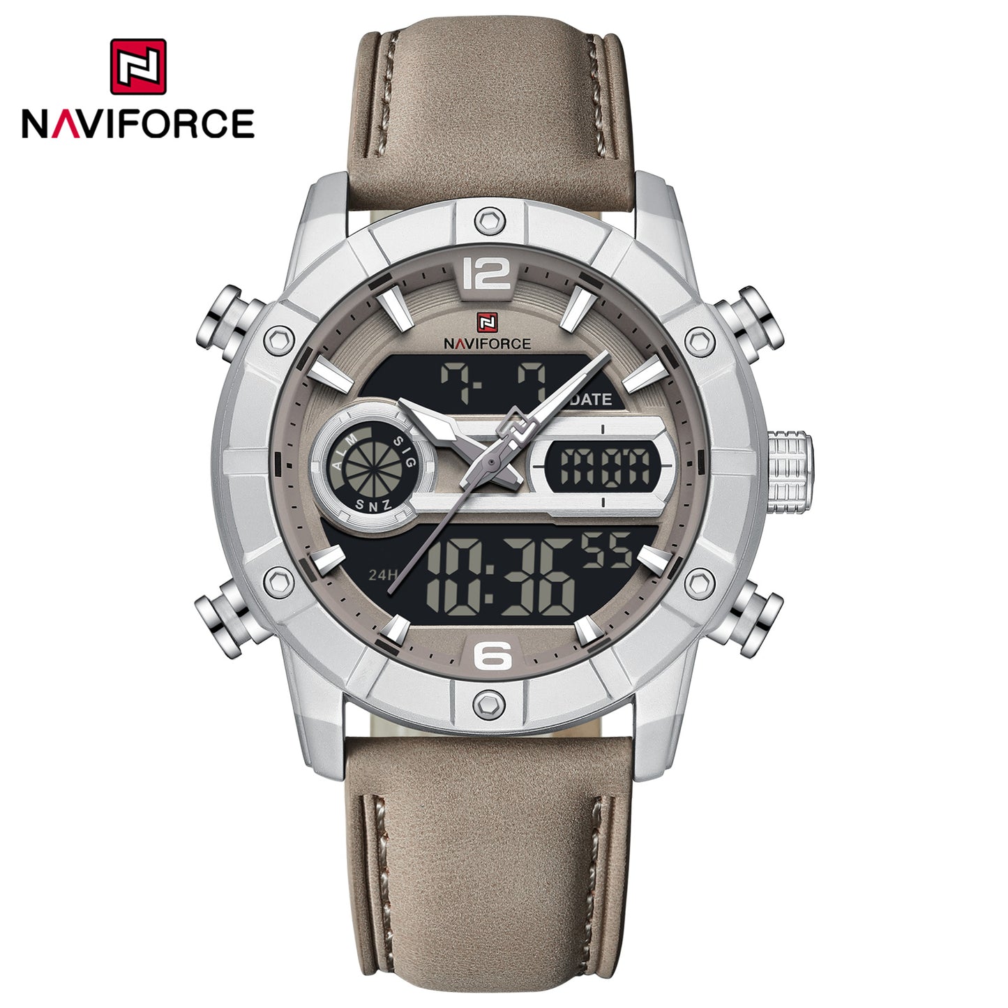 Naviforce Men Leather Double 9263