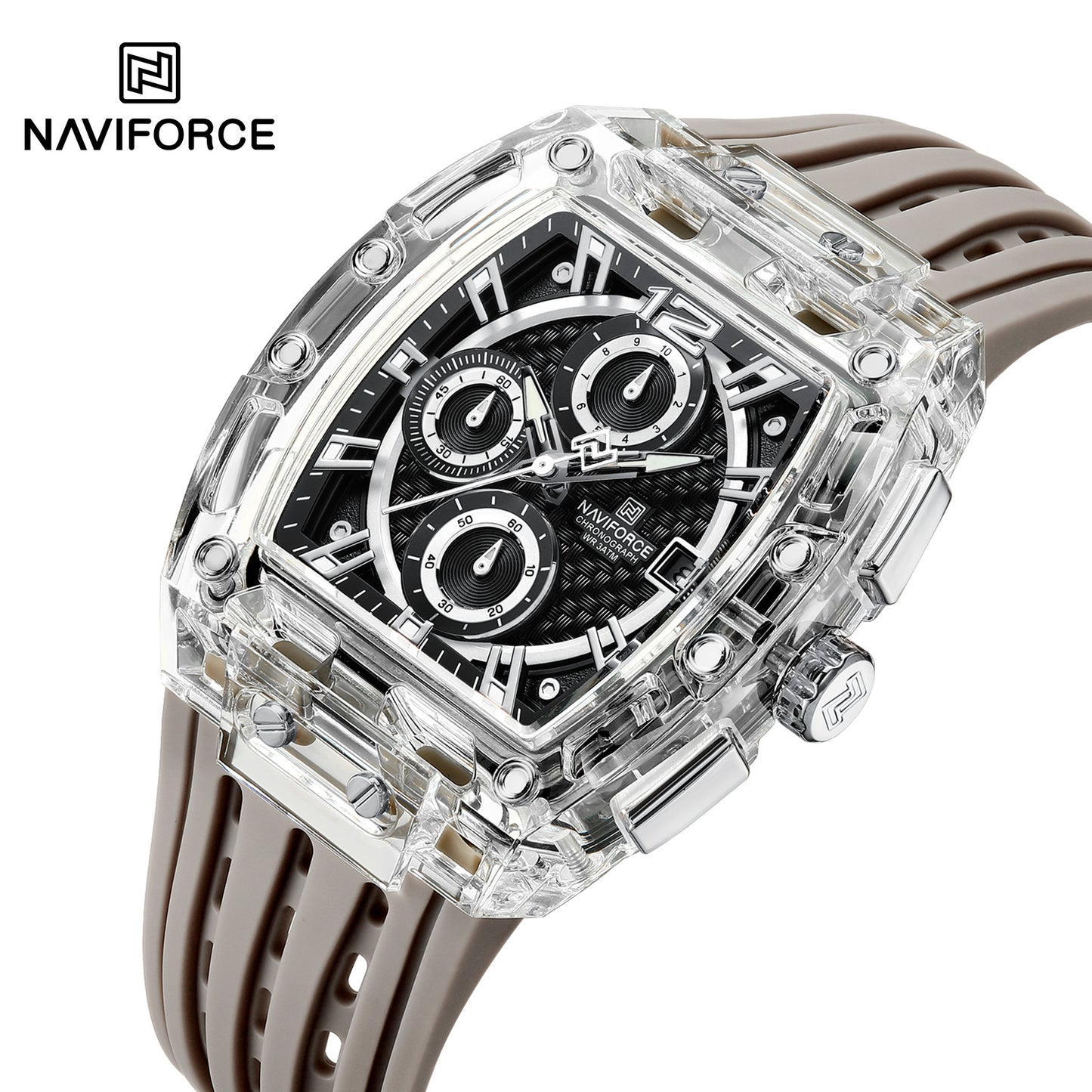 Naviforce Men Silicone Chrono 7105