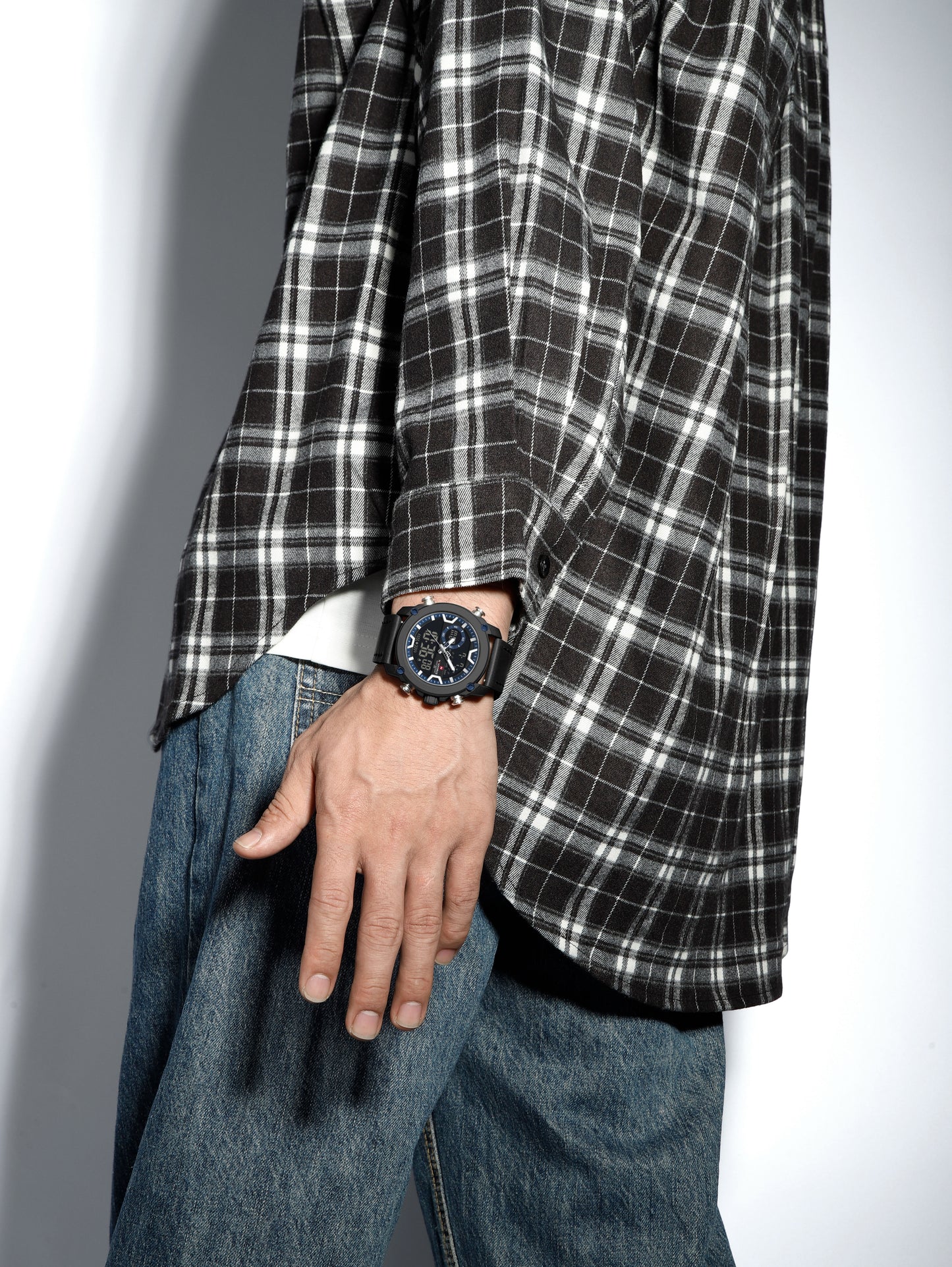 Naviforce Men Leather Double 9261