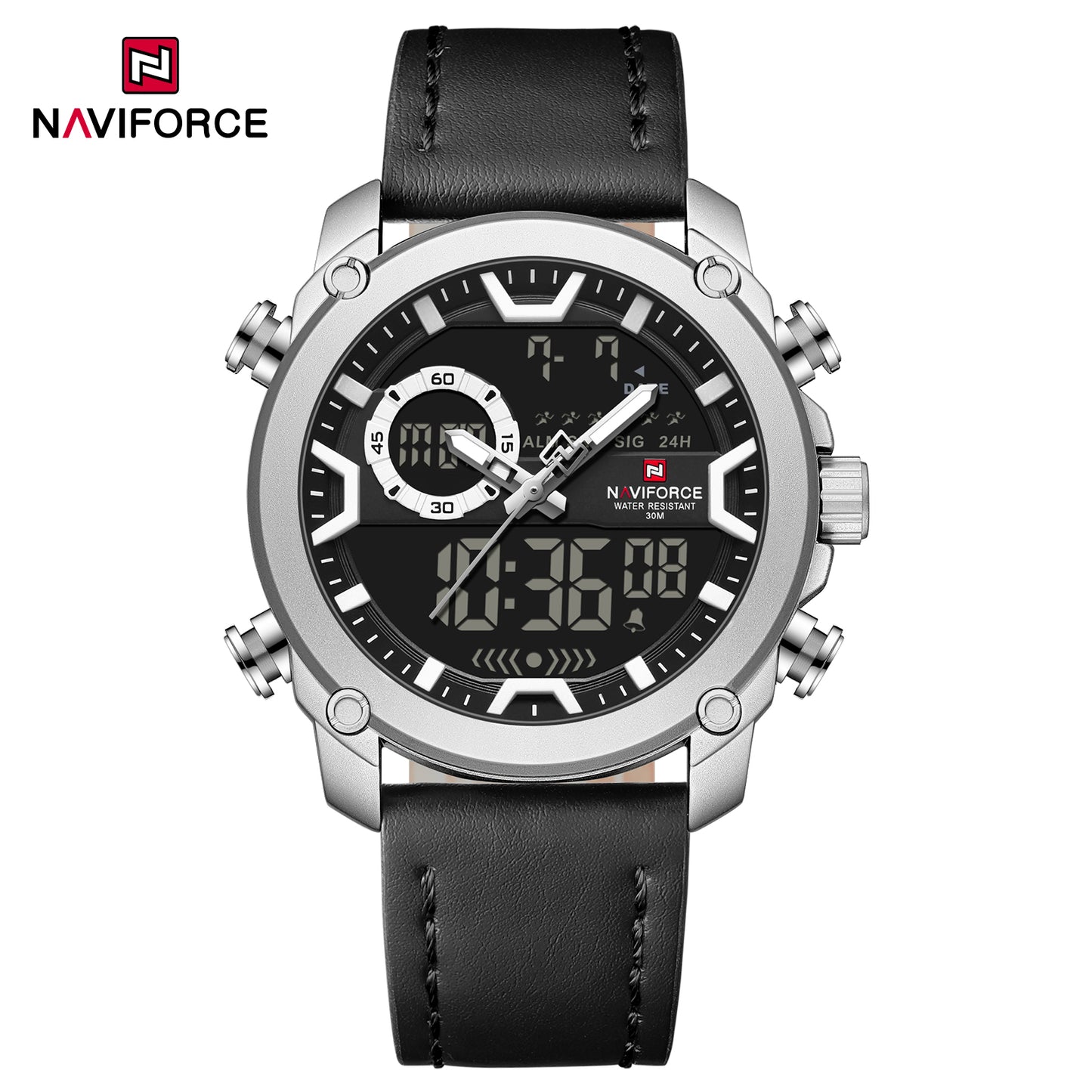 Naviforce Men Leather Double 9261