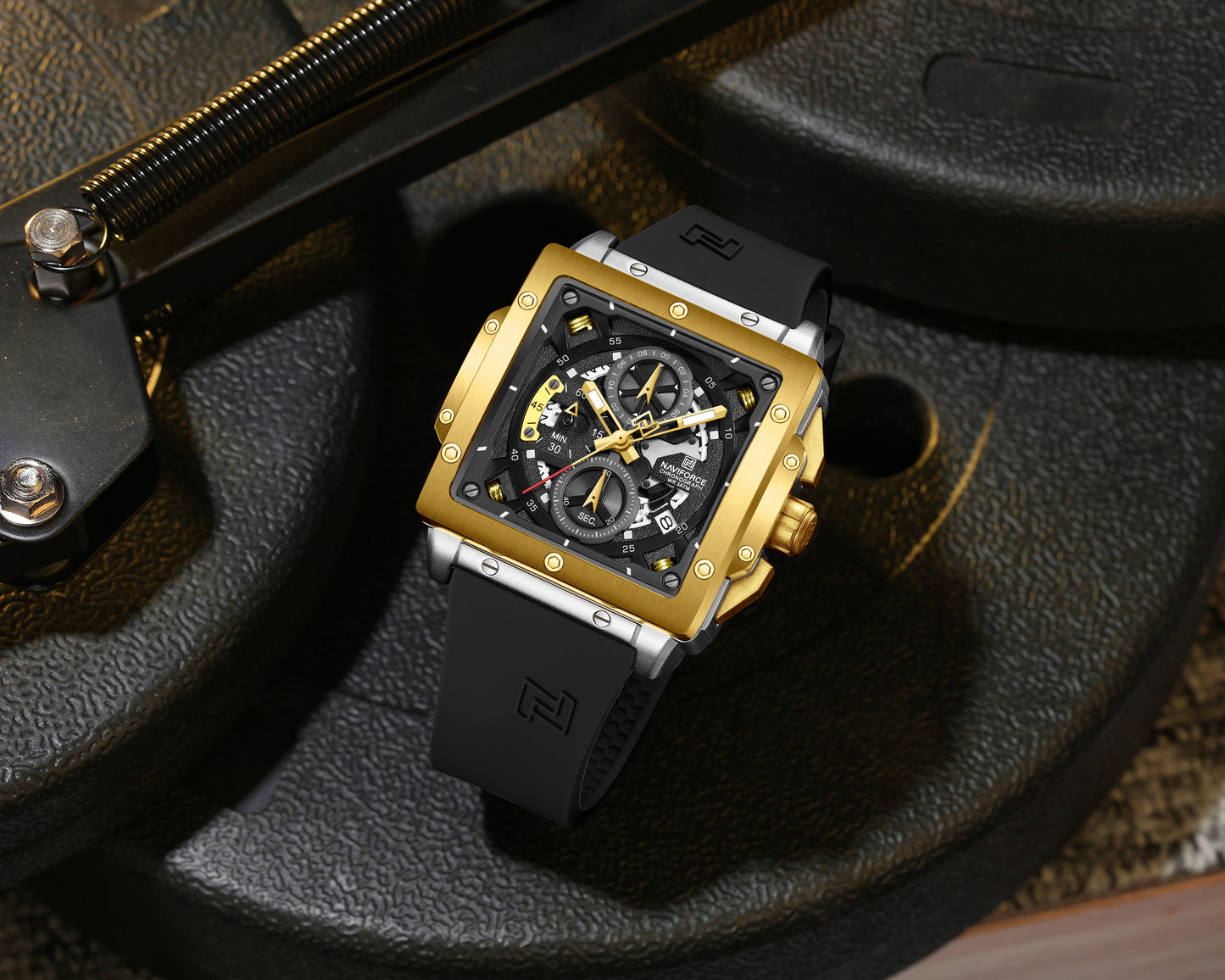 Naviforce Men Silicone Chrono 8064