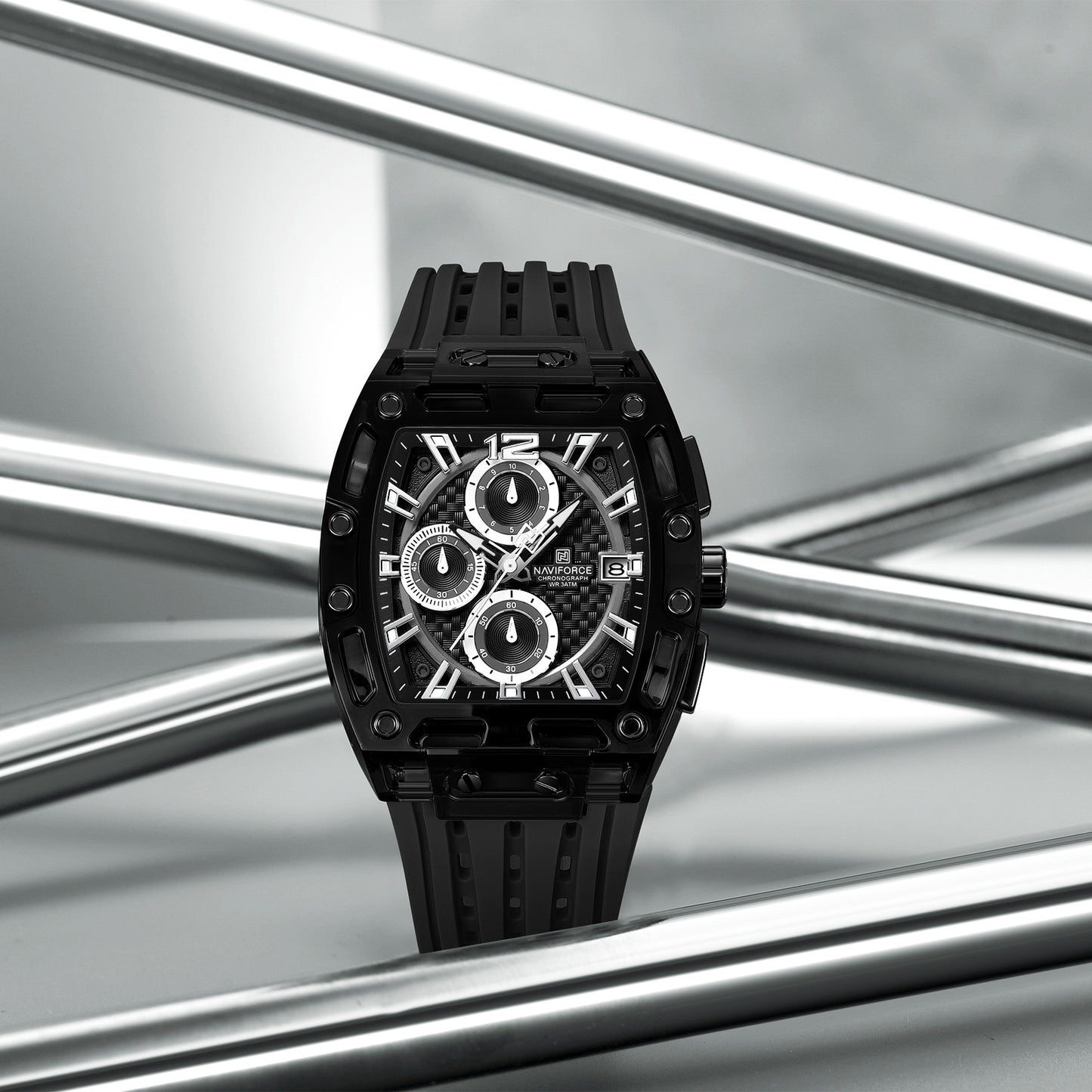 Naviforce Men Silicone Chrono 7105