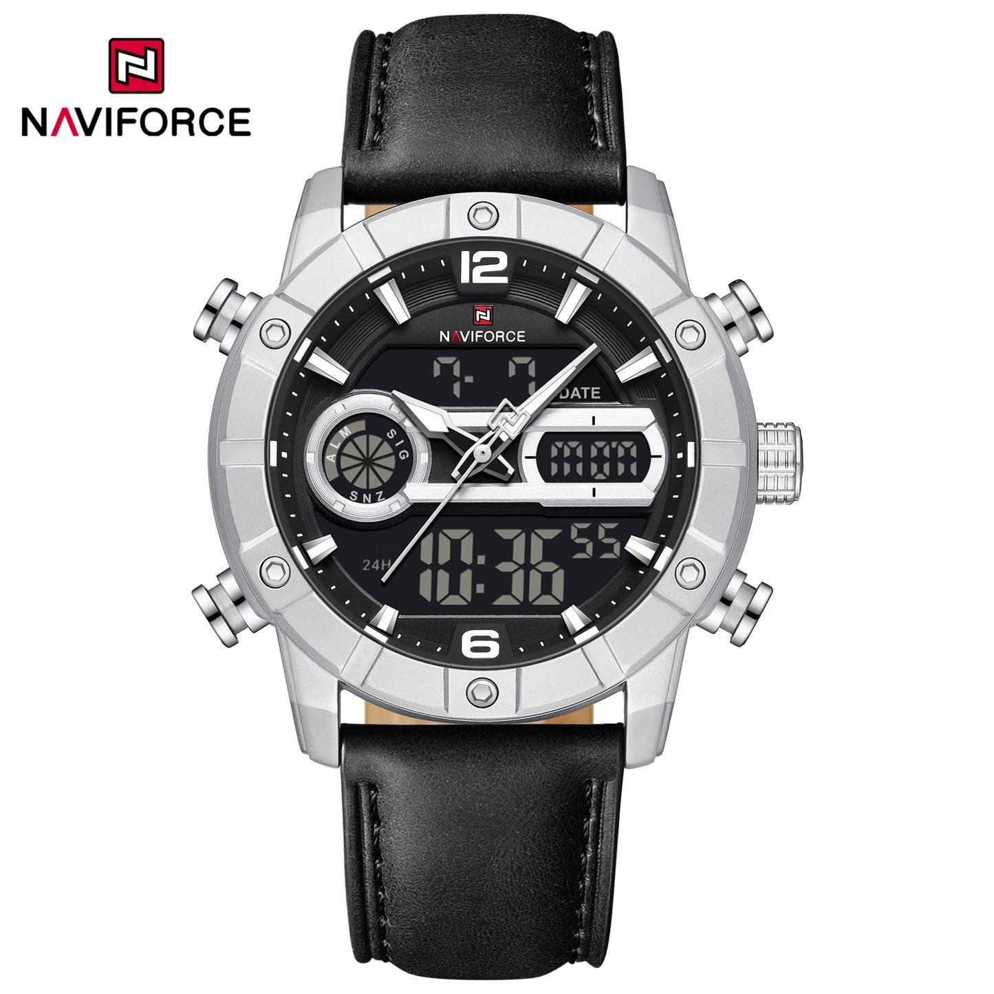 Naviforce Men Leather Double 9263