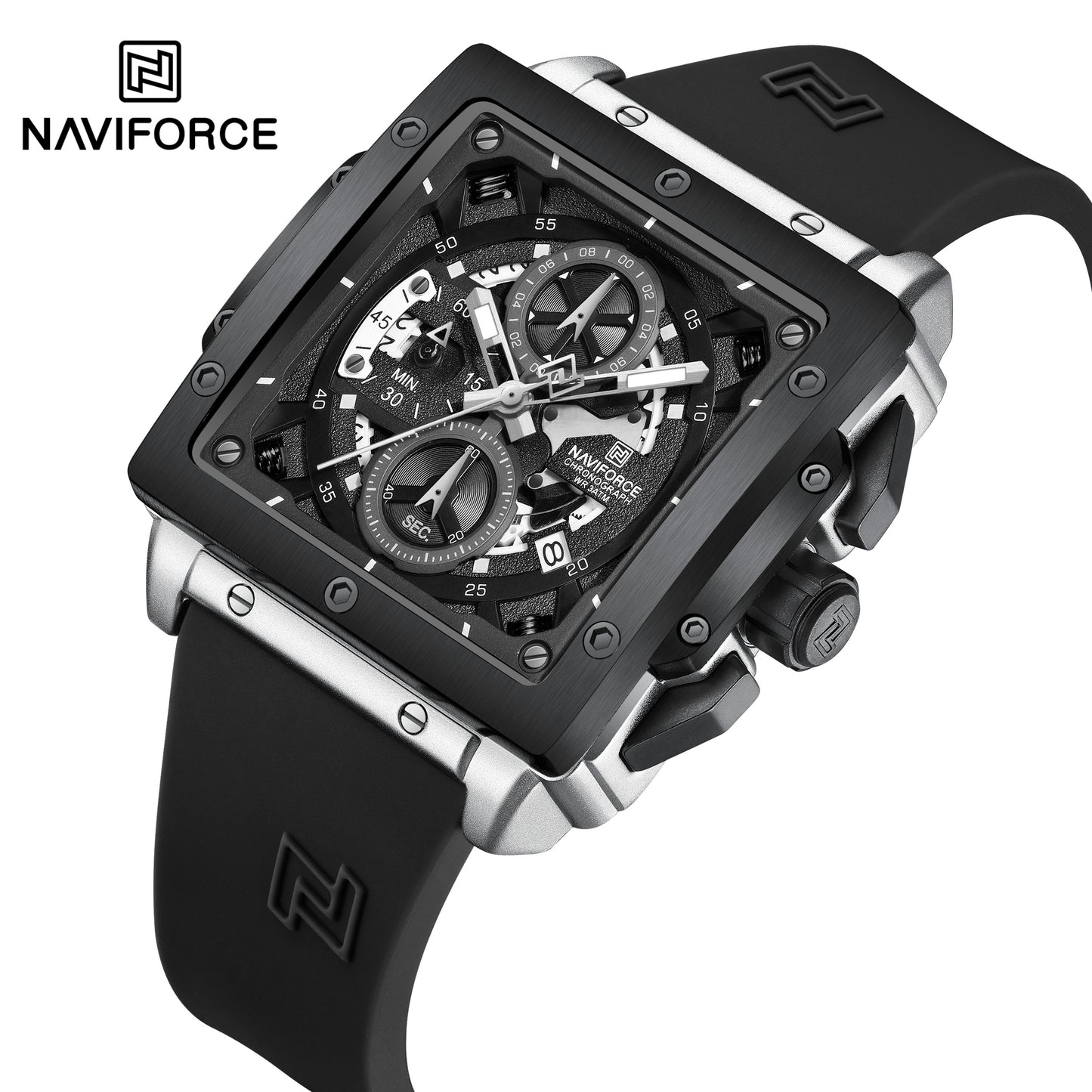 Naviforce Men Silicone Chrono 8064
