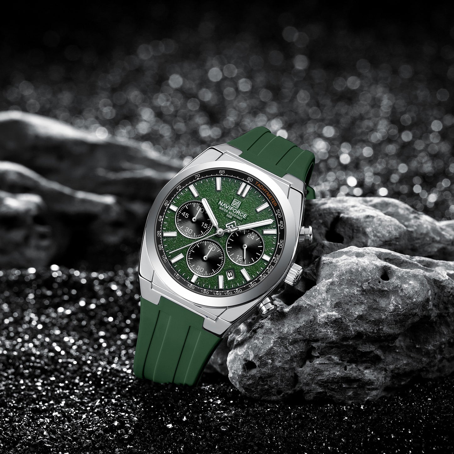 Naviforce Men Silicone Chrono 8080