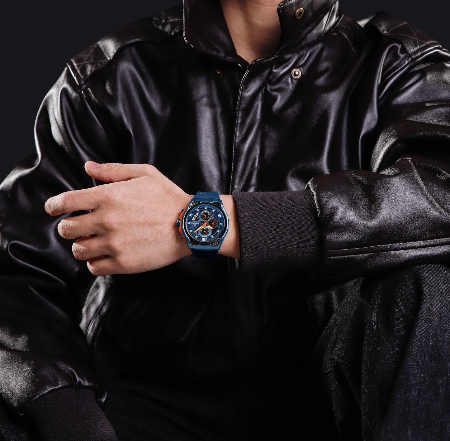 Naviforce Men Silicone Chrono 8051