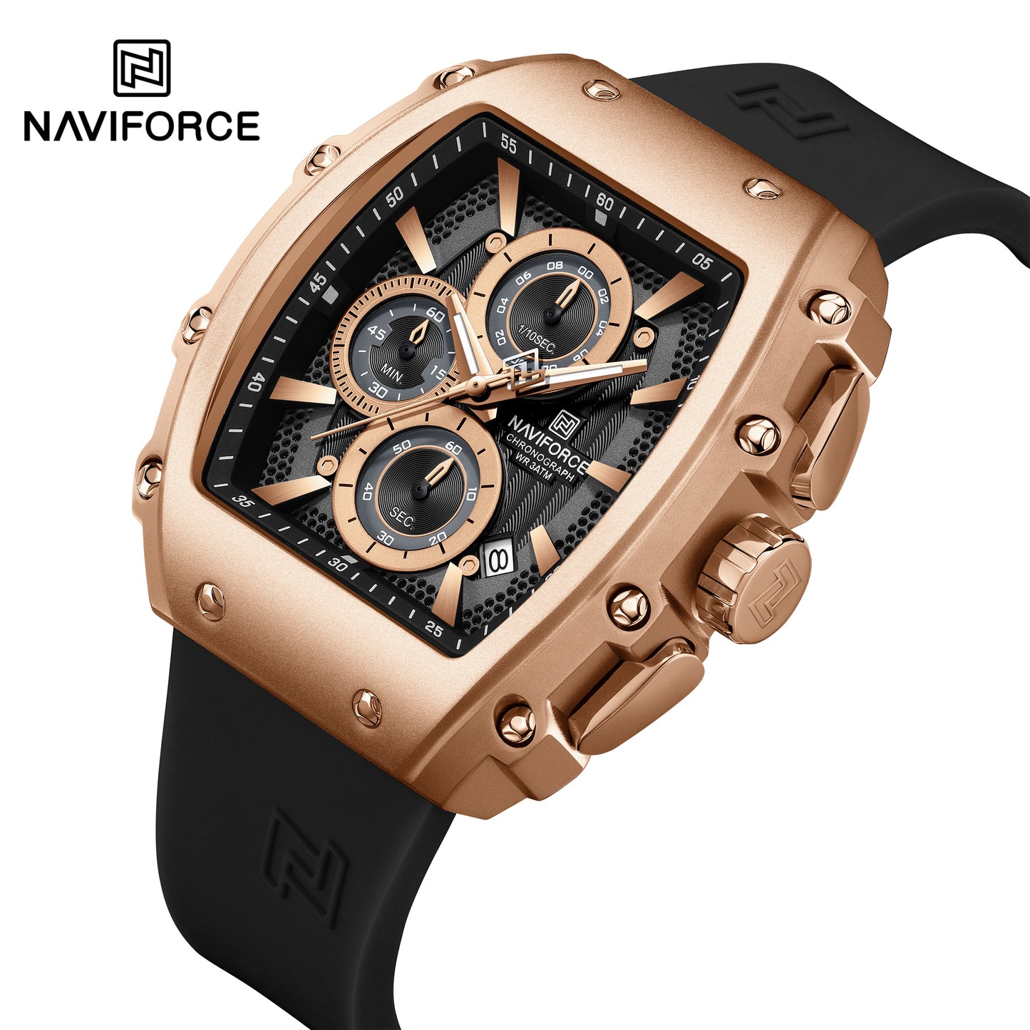 Naviforce Men Silicone Chrono 8070