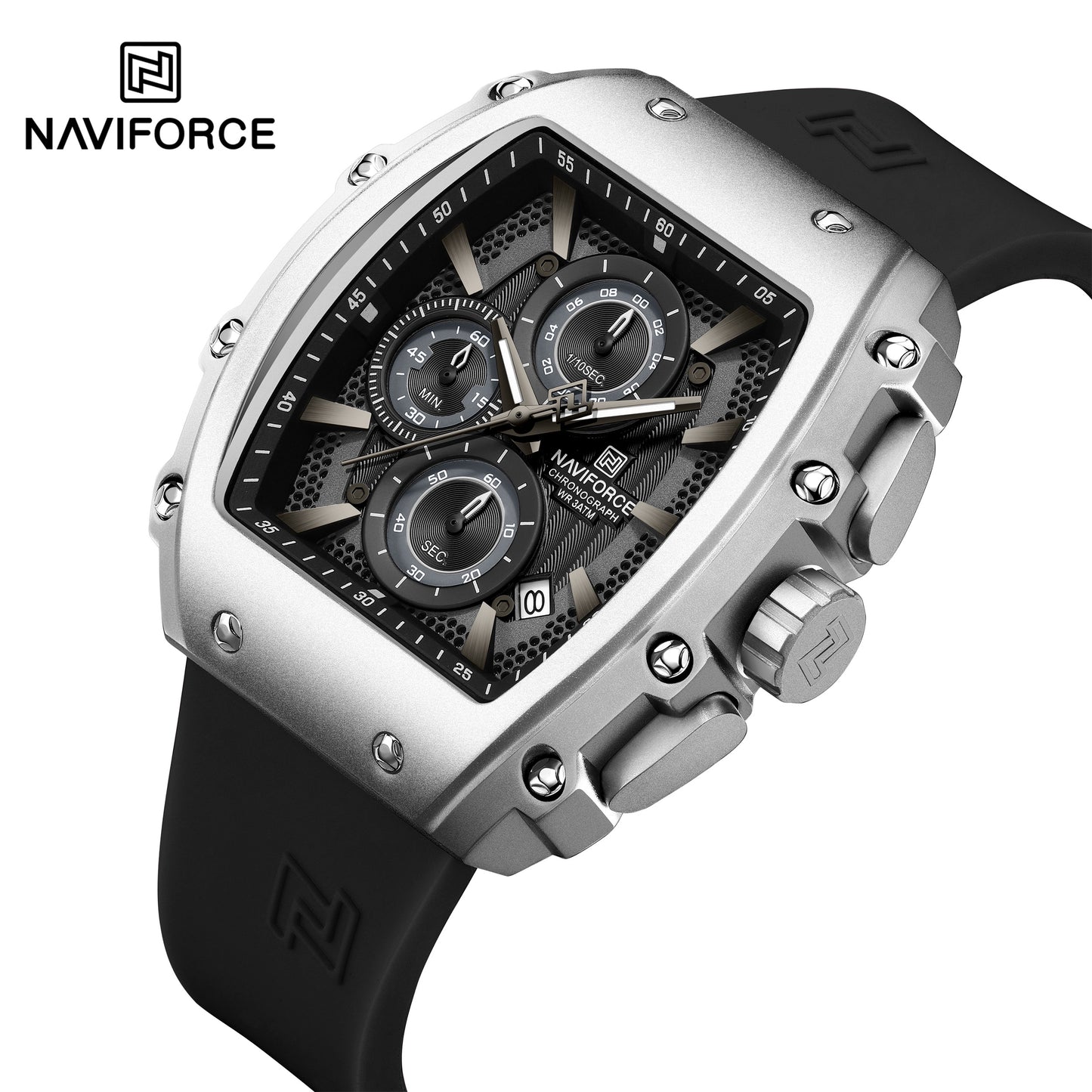Naviforce Men Silicone Chrono 8070