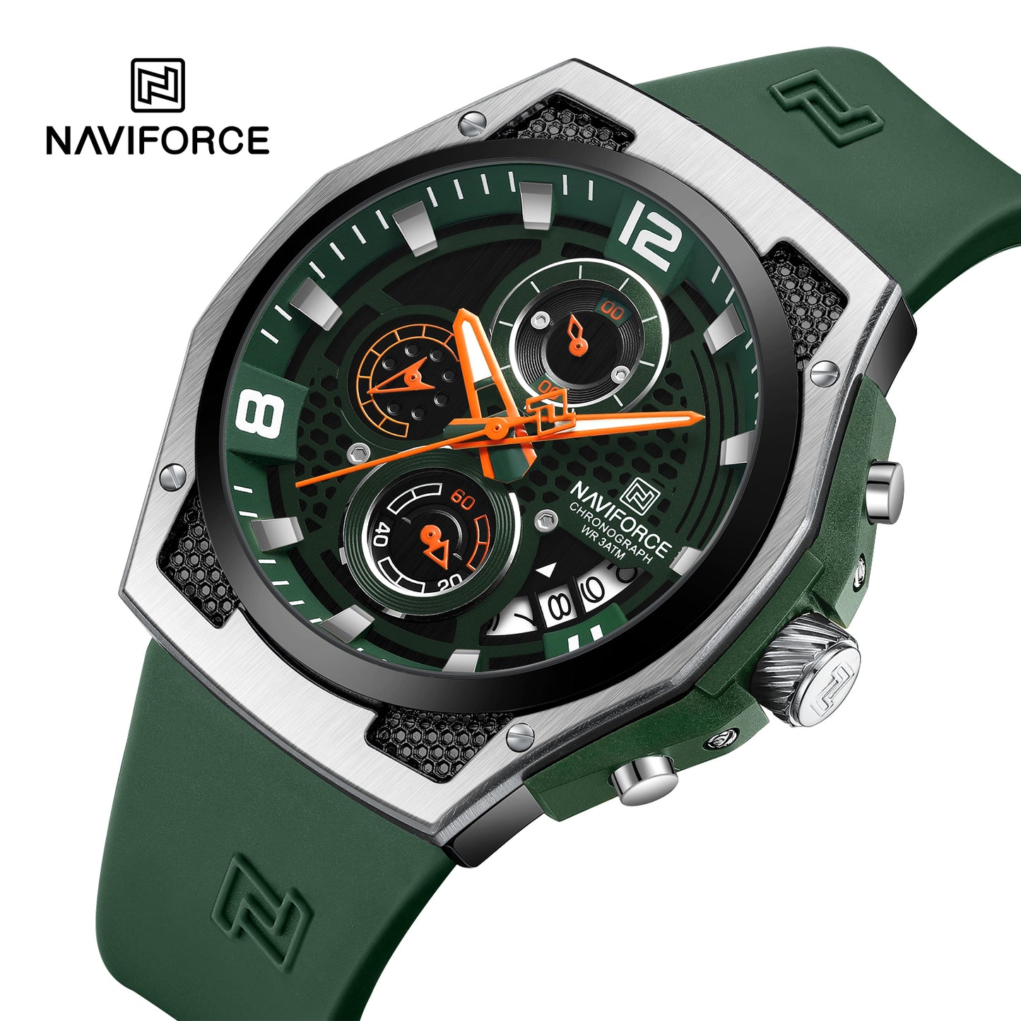 Naviforce Men Silicone Chrono 8051