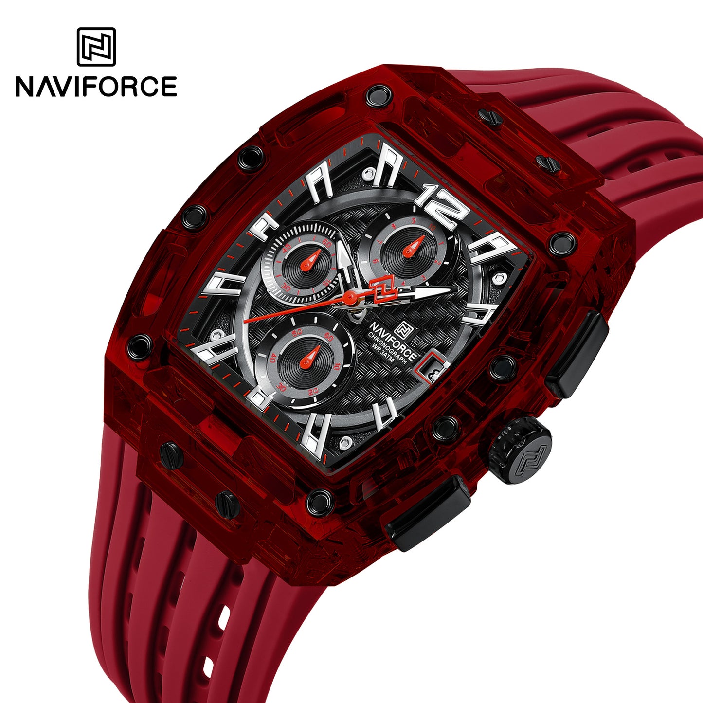 Naviforce Men Silicone Chrono 7105