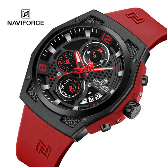Naviforce Men Silicone Chrono 8051