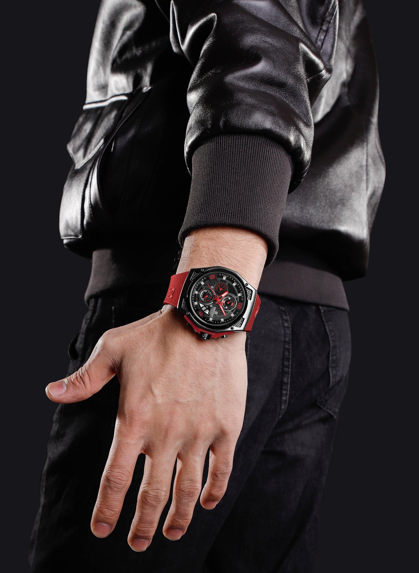 Naviforce Men Silicone Chrono 8051