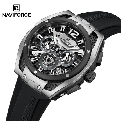 Naviforce Men Silicone Chrono 8063
