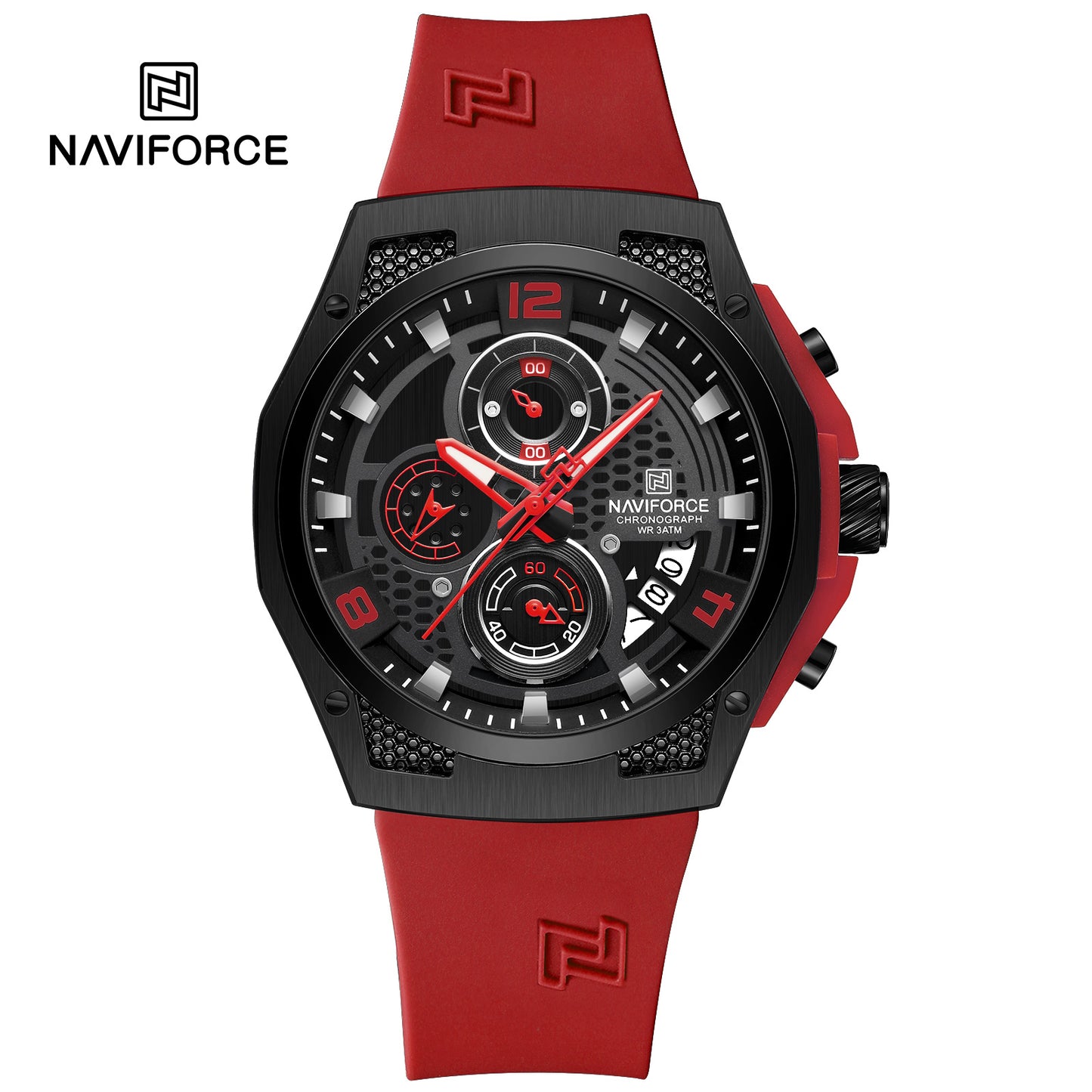 Naviforce Men Silicone Chrono 8051