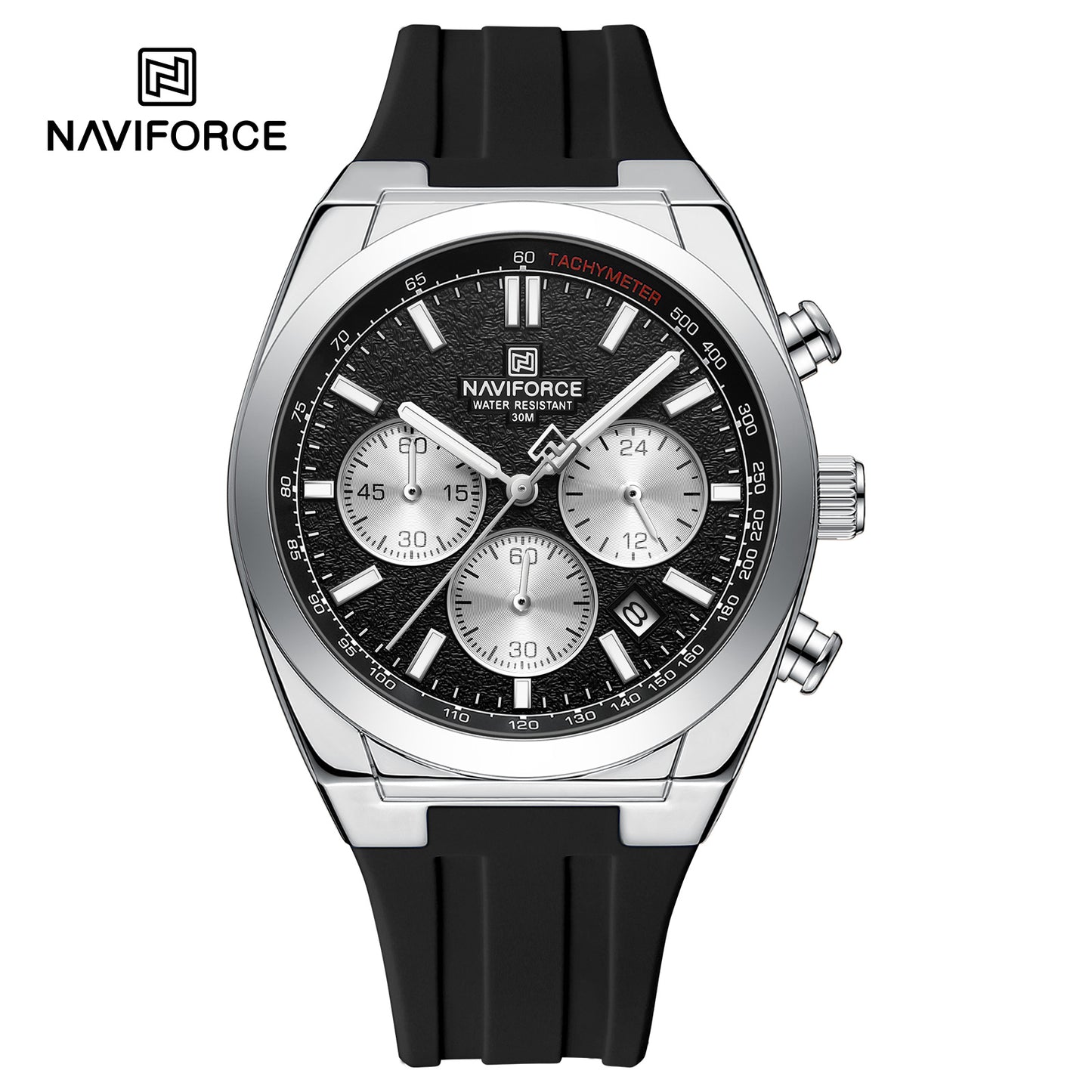 Naviforce Men Silicone Chrono 8080