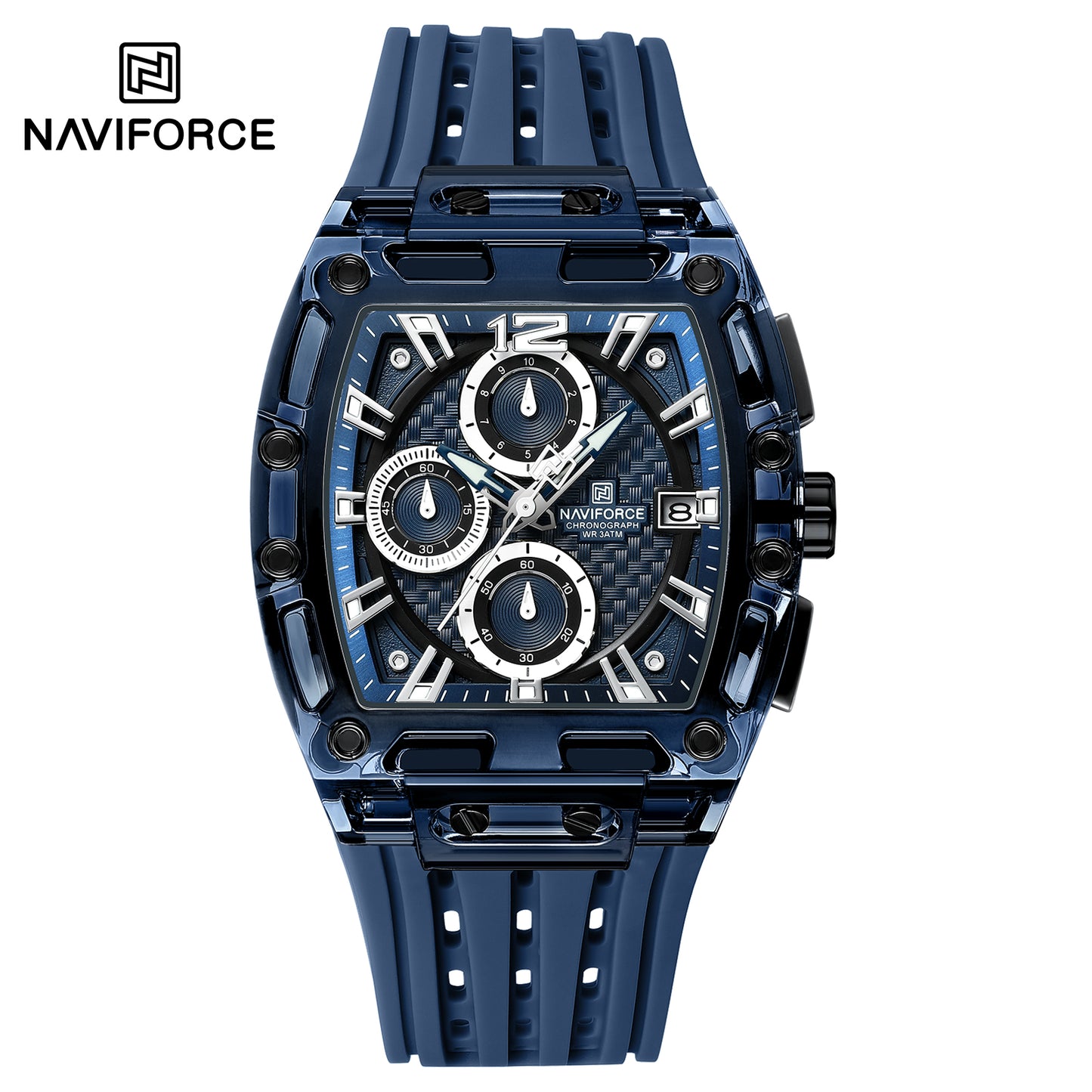 Naviforce Men Silicone Chrono 7105