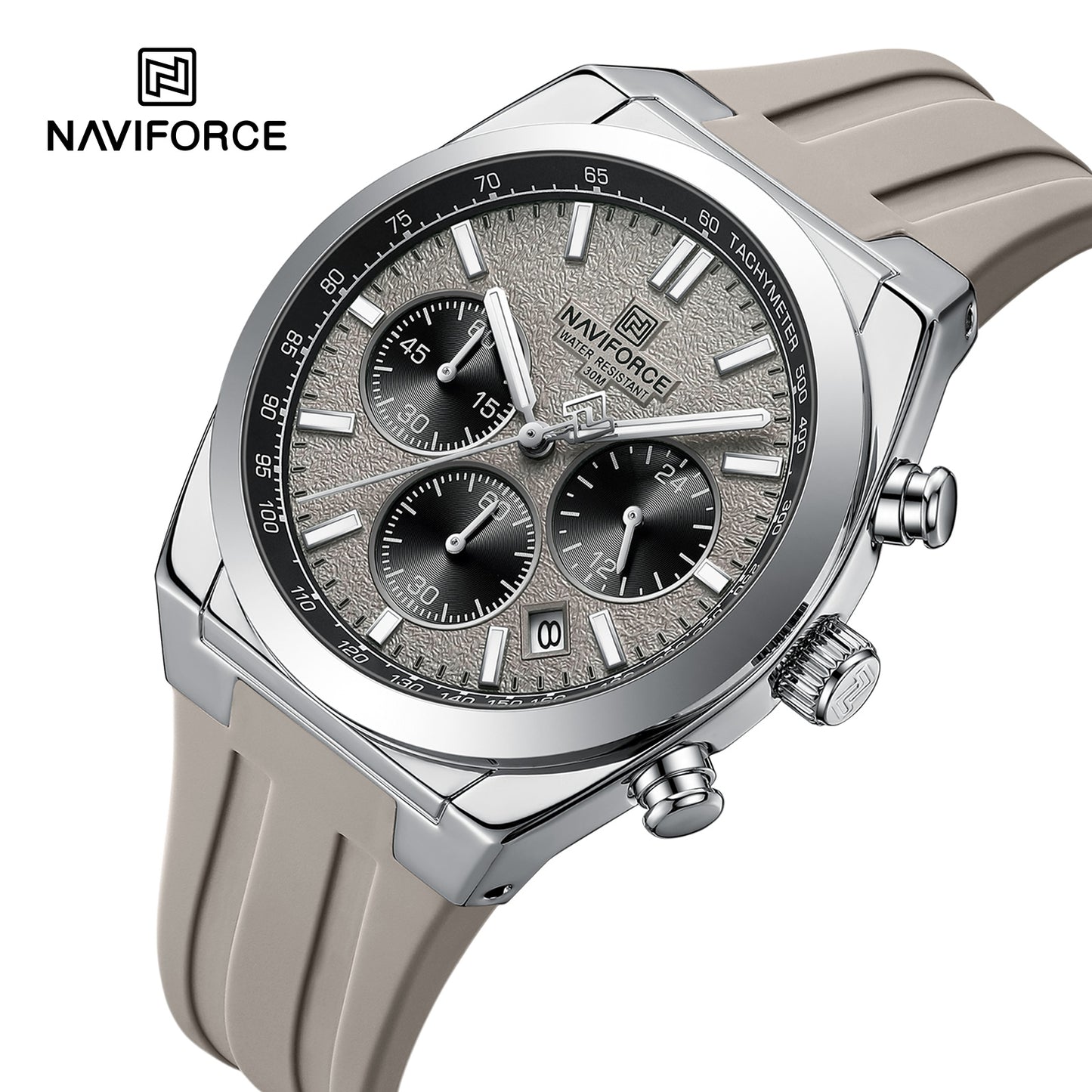 Naviforce Men Silicone Chrono 8080