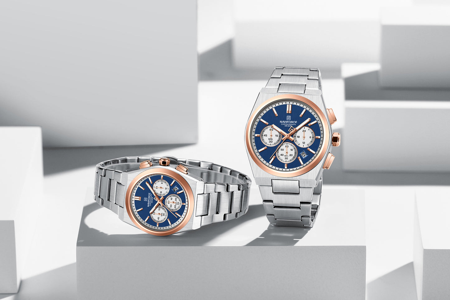 Naviforce Couple Chrono 8048