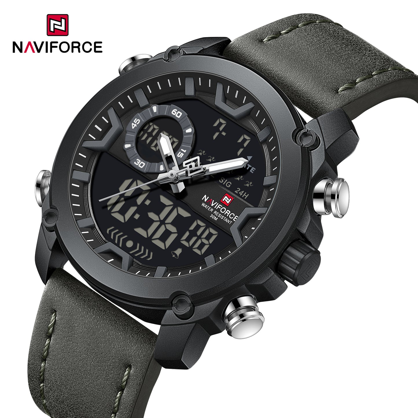 Naviforce Men Leather Double 9261