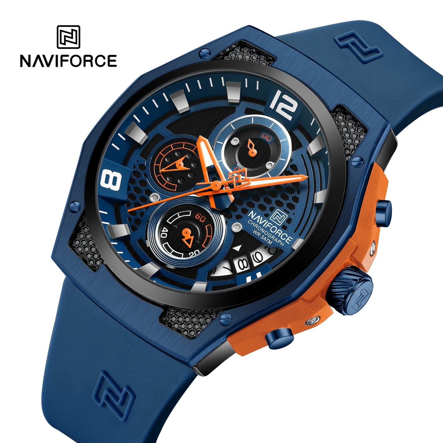 Naviforce Men Silicone Chrono 8051