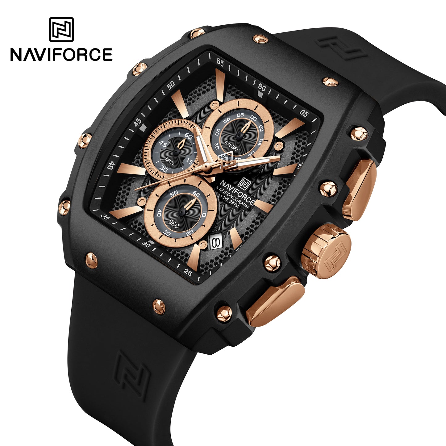 Naviforce Men Silicone Chrono 8070