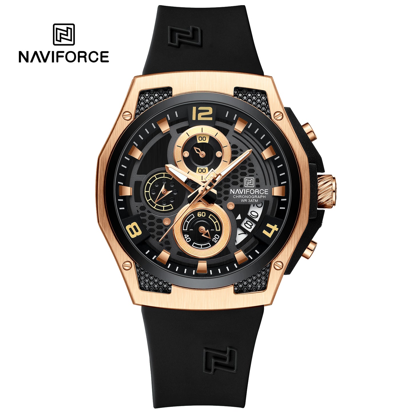 Naviforce Men Silicone Chrono 8051