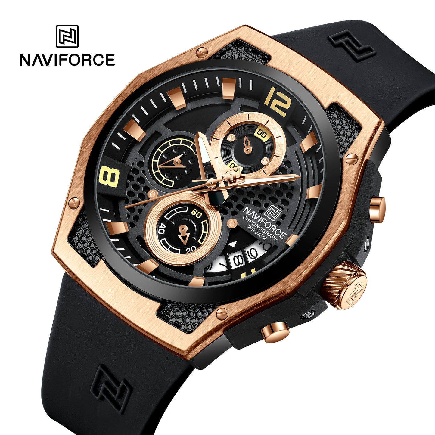 Naviforce Men Silicone Chrono 8051