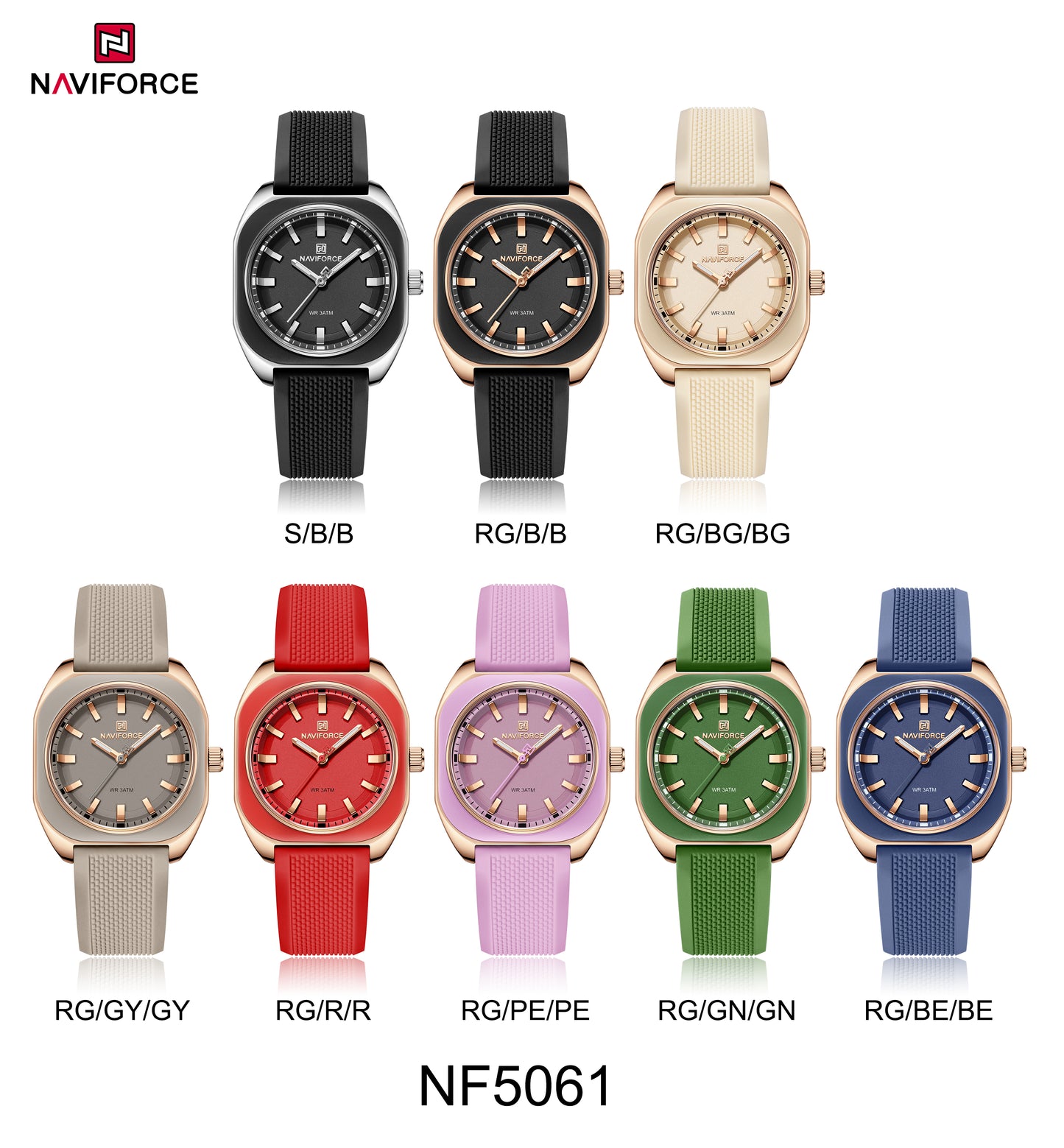 Naviforce Woman Silicone 5061