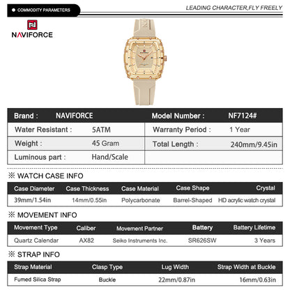 Naviforce Woman Silicone 7124
